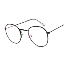 Load image into Gallery viewer, Round Rays Transparent Glasses Frames Men Women Fake Glasses Vintage Optical Myopia Eyeglasses Frames Ladies Retro Eyewear

