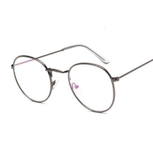Load image into Gallery viewer, Round Rays Transparent Glasses Frames Men Women Fake Glasses Vintage Optical Myopia Eyeglasses Frames Ladies Retro Eyewear
