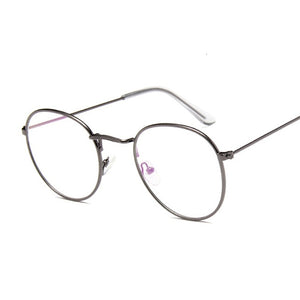 Round Rays Transparent Glasses Frames Men Women Fake Glasses Vintage Optical Myopia Eyeglasses Frames Ladies Retro Eyewear