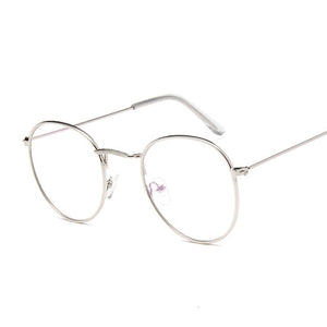 Round Rays Transparent Glasses Frames Men Women Fake Glasses Vintage Optical Myopia Eyeglasses Frames Ladies Retro Eyewear