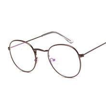 Load image into Gallery viewer, Round Rays Transparent Glasses Frames Men Women Fake Glasses Vintage Optical Myopia Eyeglasses Frames Ladies Retro Eyewear
