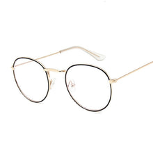 Load image into Gallery viewer, Round Rays Transparent Glasses Frames Men Women Fake Glasses Vintage Optical Myopia Eyeglasses Frames Ladies Retro Eyewear
