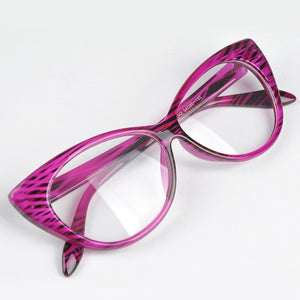 New Cute Lovely Cat Eye Glasses Frame Women Fashion Glasses Female Eyewear Accessories oculos de sol feminino #H1018
